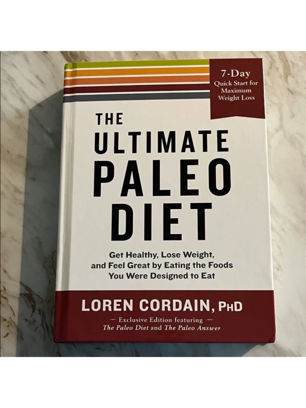 The Ultimate Paleo Diet by Loren Cordain, PhD EXC Hardcover Book